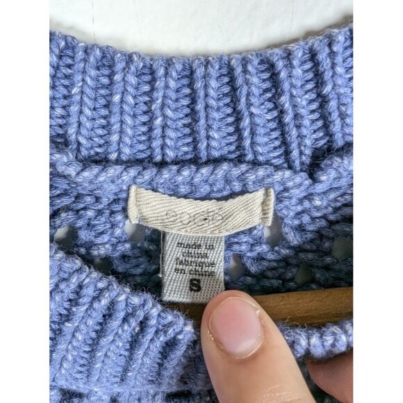 Urban Outfitters ecote Crochet Sweater Top Small Cottagecore Boho Indie Festival - Picture 2 of 5